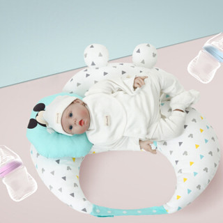 迪士尼(Disney)母婴 婴儿哺乳枕头 坐月子喂奶枕多功能护腰哺乳垫喂奶神器几何蓝20804015