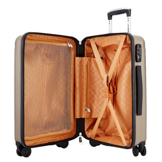 外交官（Diplomat）拉杆箱磨砂面旅行箱TSA密码箱行李箱 升级版双排轮TCF-15174米色28英寸