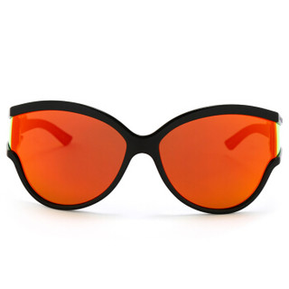 巴黎世家(BALENCIAGA)太阳镜女 墨镜 橙色镜片黑色镜框BB0038S 004 63mm