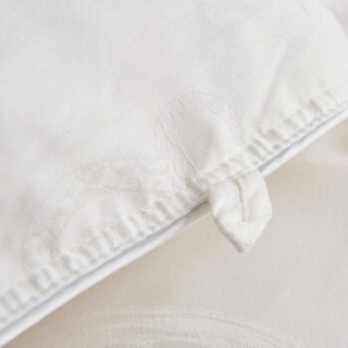鸿润家纺 羽绒被芯 95%白鹅绒被 莫代尔提花面料 加厚冬被保暖被子 双人200*230cm 填充1.22kg 白色