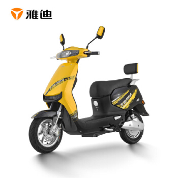 雅迪电动车 新款e2 石墨烯电池 时尚男女双人代步电动轻便摩托车 快充