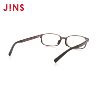 日本睛姿（JINS）男女TR轻量防蓝光防辐射眼镜25%电脑护目镜FPC19S101 184棕色