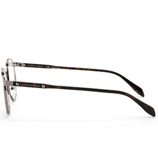 亚历山大·麦昆(AlexanderMcQUEEN)眼镜框男女 镜架 透明镜片银灰色镜框AM0166O 003 49mm