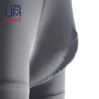 爱慕集团UM25内衣男式内裤简约纯色中腰平角裤2件包 超细顺滑UM2T1909深灰+黑180