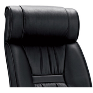 华旦   皮质老板椅舒适靠背升降转椅商务办公室椅子ZM6064