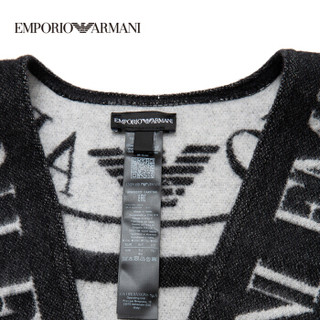 EMPORIO ARMANI 阿玛尼奢侈品19秋冬新款女士式围巾 635609-9A303 BLACK-00020 U