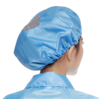 者也 防静电帽工作帽松紧帽无尘车间电子厂男女蓝白色工业食品厂卫生