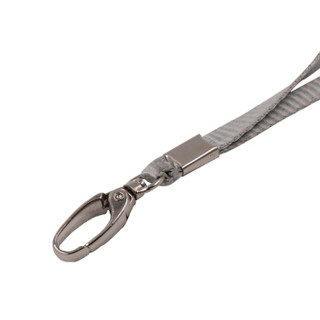 欧标（MATE-IST）吊绳 金属橄榄扣涤纶胸牌挂绳 10mm20个装灰色 B3312