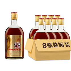 古越龙山 库藏金三年 传统型半干 绍兴 黄酒 500ml*8瓶 整箱装