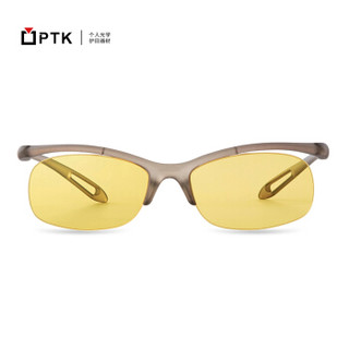 PTK 防蓝光眼镜80%蓝光阻隔电脑手机护目镜电竞游戏半框 平光镜TR流线造型轻柔款 PTK-MC07