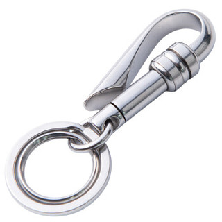 YORA 304不锈钢钥匙扣男士汽车钥匙扣腰挂件钥匙圈链创意锁匙扣环个性小号旋转款