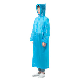 NH挪客户外雨衣成人男女通用徒步透明便携式旅游一次性雨披 黄色