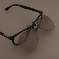 变形金刚 驾驶眼镜 近视偏光太阳眼镜夹片 防眩光开车用眼镜 尼龙时尚款（灰色）TFYJ13