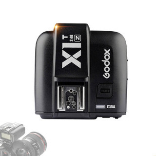 神牛（Godox）X1T-N 2.4G无线发射器机顶外拍灯触发器引闪器 尼康版高速同步TTL单发射器