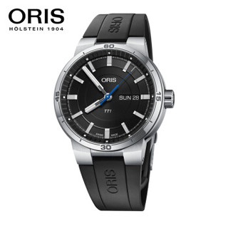 豪利时 ORIS 赛车运动系列TT1男表 黑盘钢带星期日历自动机械腕表73577524154RS