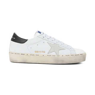 GOLDEN GOOSE 黄金鹅 19秋冬新品 男士白色牛皮灰星黑尾低帮做旧小脏鞋系带休闲鞋 G35MS945.I7 9/42