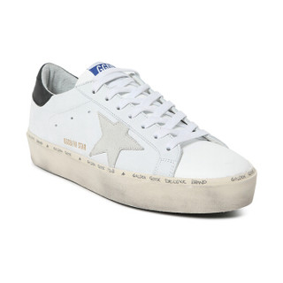 GOLDEN GOOSE 黄金鹅 19秋冬新品 男士白色牛皮灰星黑尾低帮做旧小脏鞋系带休闲鞋 G35MS945.I7 9/42