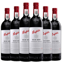 Penfolds 奔富 Bin389赤霞珠设拉子红葡萄酒 750ml*6瓶 整箱装 澳大利亚原瓶进口红酒