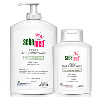 施巴（sebamed）洁肤沐浴露 400ml+200ml