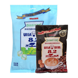 悠哈 UHA 特浓清凉牛奶糖300g+特浓咖啡牛奶糖120g