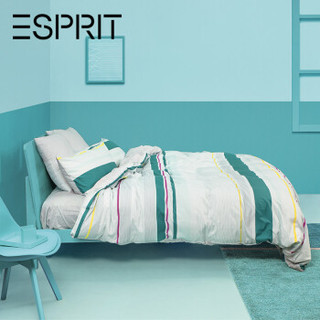 ESPRIT 埃斯普利特 家纺 美棉纯棉条纹四件套 全棉床单被罩 简约宜家风 1.5米床 200*230cm