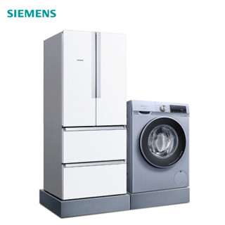 西门子(SIEMENS) 484升变频混冷法式多门+洗10烘7 KM48EA20TI+WN54A2X40W 变频品质冰洗套装