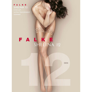 FALKE 德国鹰客 Shelina 12D超薄蕾丝舒适透明光滑高筒丝袜 coffee(咖啡色) 10.5-11 41526-5309