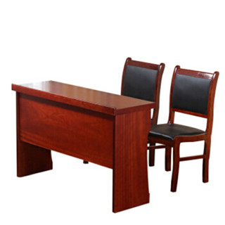 洛来宝 双人会议桌 企业员工培训长条桌学生课桌 1200