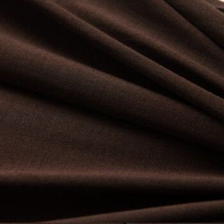 金三塔真丝抽皱高领针织打底衫YZW0732 咖啡色2900 M