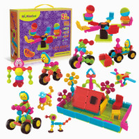 NUNUKIDS 纽奇62件套 以色列感统积木 儿童拼装积木硬胶质宝宝拼插玩具NK8826