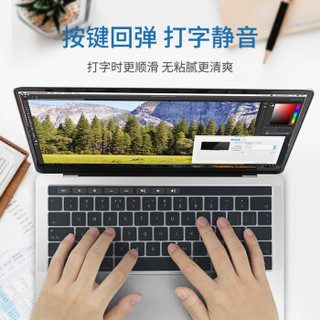 蓝盛（lention）MacBook Pro13.3/15.4英寸键盘膜 新款苹果笔记本电脑超薄键盘保护膜 bar透光