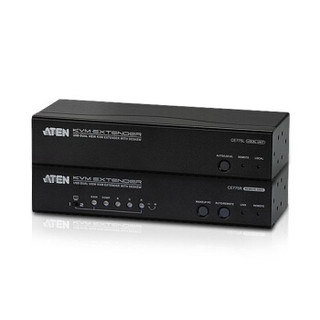 ATEN/宏正 CE775 KVM延长器 USB VGA双屏显示 CAT5网线支持300米