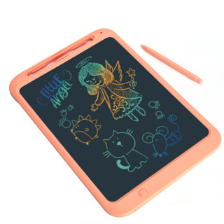 知识花园儿童玩具画板 液晶写字板手写板防误擦大屏LCD涂鸦板 彩色绘画板12寸ZJ07-C樱桃粉