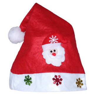 捷昇 圣诞帽成人 大人头饰礼物圣诞装饰品 圣诞树配件圣诞老人帽子男女圣诞节帽子 成人款眼镜款颜色随机