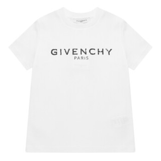 GIVENCHY KIDS 纪梵希 奢侈品童装 19秋冬新款 男童白色棉T恤 H25147/10B 4A/4岁/102cm