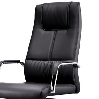 金海马/kinhom 电脑椅 办公椅 牛皮老板椅 人体工学椅子 HZ-6135A黑