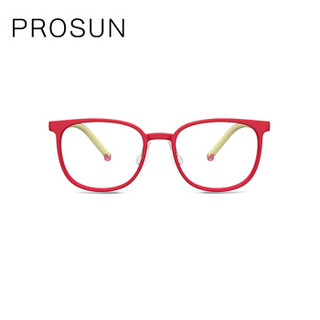 保圣眼镜儿童眼镜框2019新品轻盈材质全框多彩男女童儿童眼镜架防滑  近视眼镜 PD5029 A30黄红
