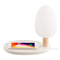 基本生活（emoi）H0061树与湖无线充电台灯 支持QI无线充技术iphone适用创意无线充电器柔光桌面台灯