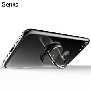 邦克仕（Benks）多功能手机支架金属指环扣旋转支架车载支架 适用于苹果华为小米等手机 黑色