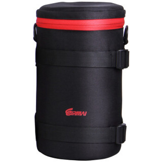 锐玛（EIRMAI）L2070 单反相机镜头袋镜头筒 加厚防撞抗震佳能尼康镜头包 红边