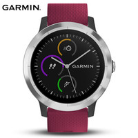 佳明（GARMIN）智能手表 VA3T 樱桃红 三星定位 男女跑步腕表 骑行瑜伽运动表 睡眠监测健身时尚防水心率手表