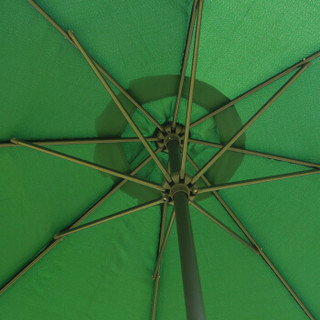 野人谷 户外遮阳伞庭院伞阳台折叠大伞2.7m广告伞钓鱼伞沙滩伞YRG-061米白色