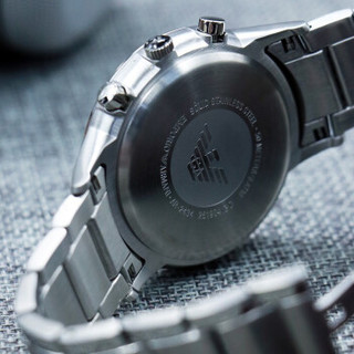 EMPORIO ARMANI 手表 钢质表带休闲商务腕表