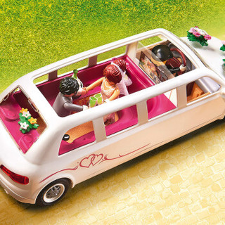 摩比世界（playmobil）德国进口情景场景玩具婚礼豪华轿车儿童过家家拼插组装积木小男女孩玩具9227