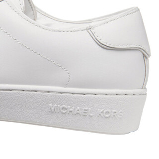 MICHAEL KORS 迈克 科尔斯 MK 女士白色牛皮系带平底鞋 43S9HPFS1L OPTIC WHITE 6/36
