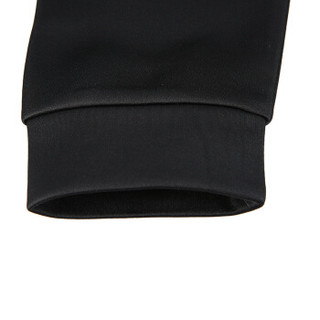 匹克（PEAK)男款连帽抓毛卫衣保暖舒适时尚运动上衣 DF684061 黑色 X3L码
