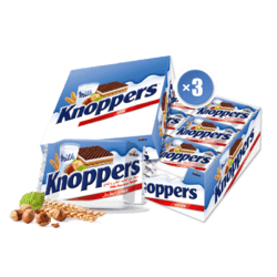 Knoppers 巧克力榛子威化饼干 25g*72包 共1800g