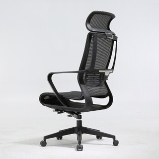 西昊 SIHOO 人体工学电脑椅子 办公椅 电竞椅 家用座椅转椅 柔韧透气会议椅可躺 M60黑色