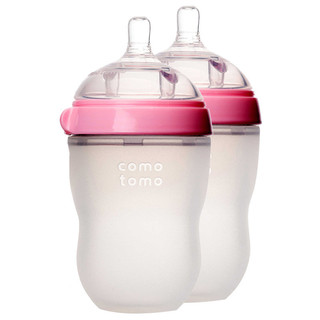 移动端：Comotomo 可么多么 婴儿全硅胶防摔奶瓶  250ML 两个装