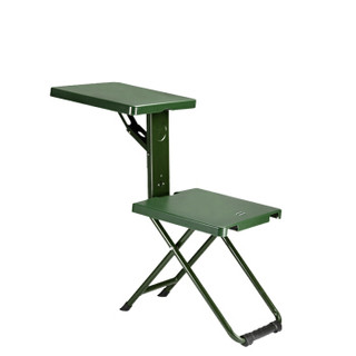 欧宝美 折叠凳 制式便携式钢制板凳成人靠背椅子户外野外钢制学习凳